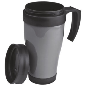 Šalica termo 400 ml pvc Fort Worth metalik siva!!