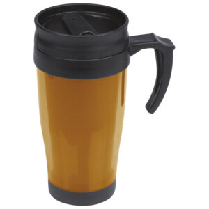 Šalica termo 400 ml pvc Fort Worth metalik narančasta!!