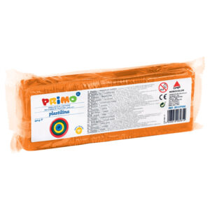 Plastelin 550g + plastični nožić Primo 261CP550250 narančasti!!