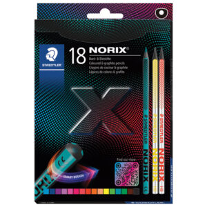 Boje drvene  16boja+2olovke grafitne Norix Staedtler 186 C18P