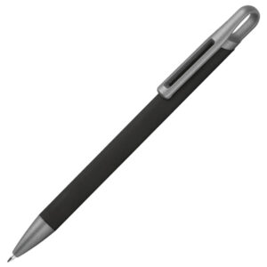 Olovka kemijska metalna gumirana Needle point Karoline crna