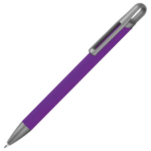Olovka kemijska metalna gumirana Needle point Karoline ljubičasta