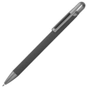 Olovka kemijska metalna gumirana Needle point Karoline siva
