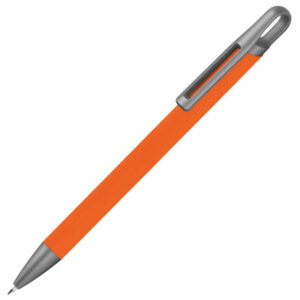Olovka kemijska metalna gumirana Needle point Karoline narančasta