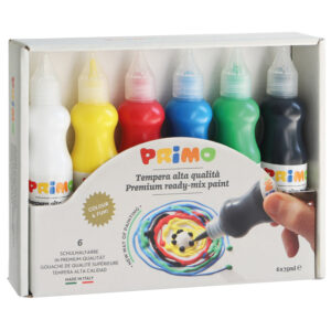 Boja tempera 75 ml u bočici 6boja Primo 2533BR6