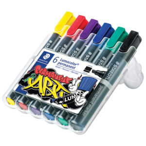 Marker permanentni 2-5 mm pk6 Lumocolor Staedtler 350 WP6-1 sortirano blister!!