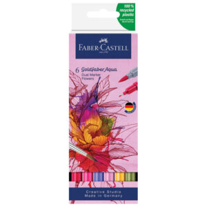 Marker obostrani akvarel  6boja Goldfaber Faber-Castell 164527 sortirano blister