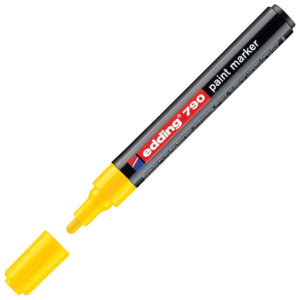 Marker permanentni lakirajući 2-3 mm Edding 790 žuti