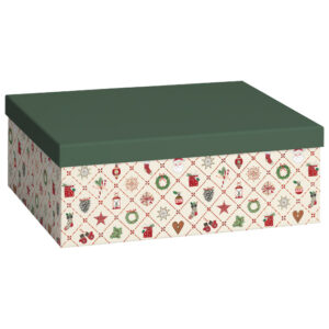Kutija ukrasna kartonska X-mas 24x33x12 cm Stewo 5123 50