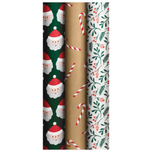 Papir ukrasni rola 70x1000 cm  Xmas novogodišnji Stewo 1639 99