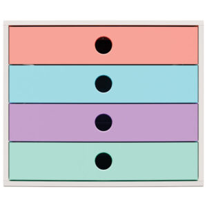Kutija s 4 ladice Candy Tidy Exacompta 227707D bijela-sort