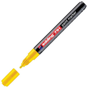 Marker permanentni lakirajući 1-2mm Edding 791 žuti