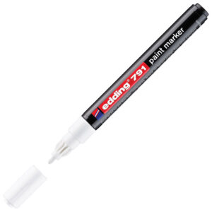 Marker permanentni lakirajući 1-2mm Edding 791 bijeli