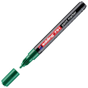 Marker permanentni lakirajući 1-2mm Edding 791 zeleni