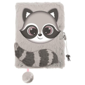 Dnevnik s ključem A5 96L My Little Friend Raccoon 5076