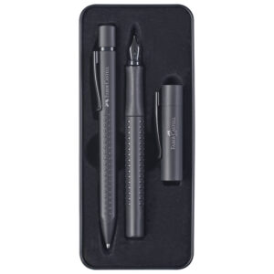 Garnitura olovka kemijska+nalivpero Grip 2011 Edition u met.kut. Faber Castell 201626 crna!!