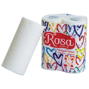 Ručnik papirnati jastučni 22 cm dvoslojni pk2 Rosa Extra soft bijeli!!
