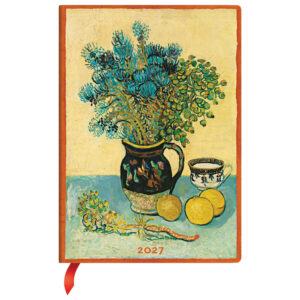 Planer tjedni 2027-12,5x18cm-midi horiz. s gumicom Van Gogh's Still Life Paperblanks DE1928-3