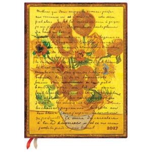 Planer tjedni 2027-17,5x23cm-ultra horizontalni s gum. Sunflowers Paperblanks DE1968-9