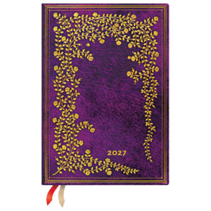Planer tjedni 2027-12,5x18cm-midi horiz. s gumicom New York Rose Paperblanks DE1924-5