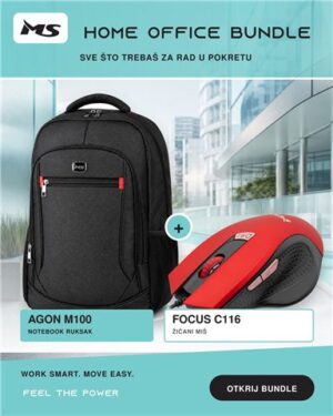 NOT DOD MS AGON M100 ruksak + miš gratis