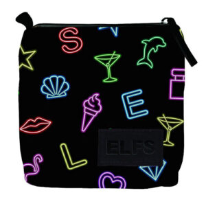Etui mini Elfs neon, poliester, dimenzije 9x9x4,5 cm
