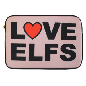 Torba za laptop love Elfs roza, dimenzije 24x34 cm za 13"