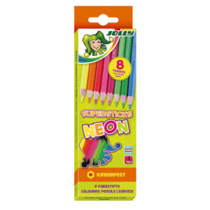 Bojice drvene Jolly Kinderfest Neon mix 8/1