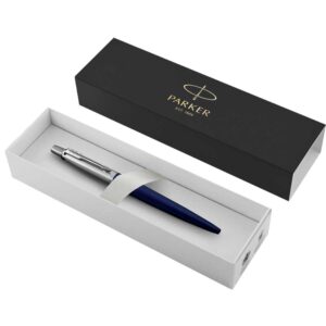 Olovka kemijska Parker Jotter, royal blue CT, vrh medium, plava tinta