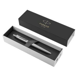 Olovka kemijska Parker Jotter, stainless steel CT, vrh medium, plava tinta