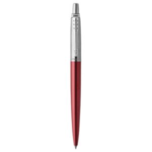 Olovka kemijska Parker Jotter, kensington red CT, vrh medium, plava tinta