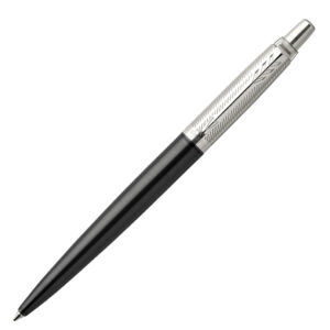 Olovka kemijska Parker Jotter, premium tower grey diagonal CT, vrh medium, plava tinta