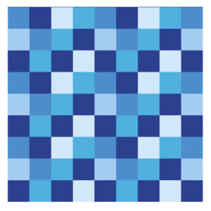 Salvete papirnate 33x33 cm troslojne 20/, plave kockice, Herlitz