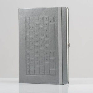 Notebook Tipkovnica tvrdi uvez srebrni
