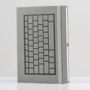 Notebook Tipkovnica tvrdi uvez sivi
