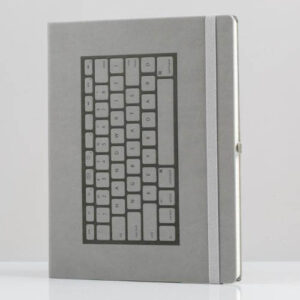 Notebook A4 Tipkovnica tvrdi uvez sivi