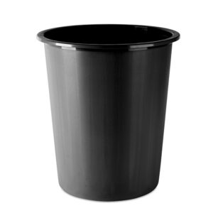 Koš za papir, PP, pune strane,  14L, crni