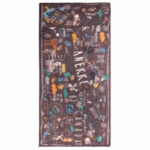 Šal marama Anekke The Forrest Dark Moose FW22 186x90cm, 35600-104