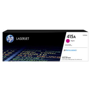 Toner HP415A ,magenta, za pisače HP CLJ Pro M454dn,CLJ ProMFP M479dw,CLJ Pro MFP M479fdw ,CLJ Pro Pro M454dw,CLJ Pro MFP M479fdn,CLJ Pro M479fnw;mogućnost ispisa do 2100 stranica pri 5% pokrivenosti tonerom po jednoj A4 stranici