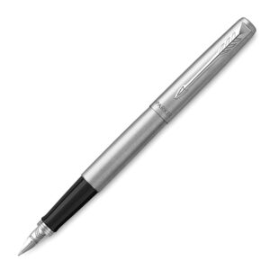 Nalivpero Parker Jotter stainless steel CT, vrh medium, plava tinta