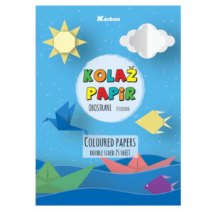 Papir kolaž A4 mat  25/1 obostrani 20 + 5 fluo