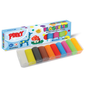 Plastelin KARBON 10 boja 200 grama dvije fluo boje