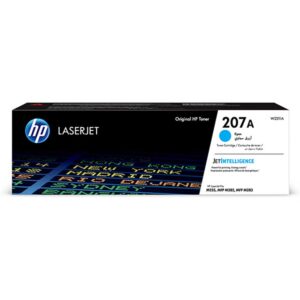 Toner HP207A W2211A Cyan za pisač HP CLJ PRO M255dw;MFP M282nw;MFP M283fdn;M283fdw, mogućnost ispisa do 1250 stranica pri 5% pokrivenosti tonerom po jednoj A4 stranici
