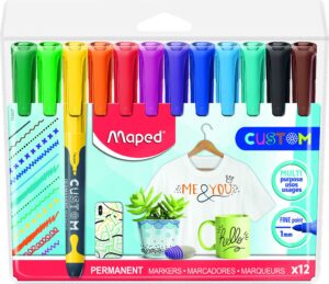 Flomaster, permanentni marker Maped Custom, 1mm, 12/1