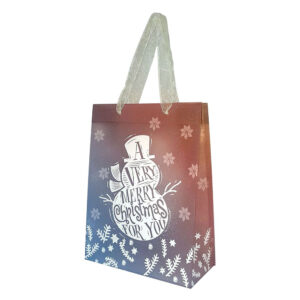Vrećica ukrasna Spree art.75349, 19x8,5x25 cm, mat, PP, Božić
