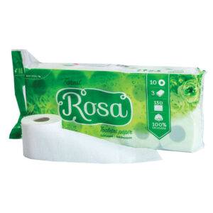 Papir toaletni u roli, troslojni, Rosa Forest, 10/1