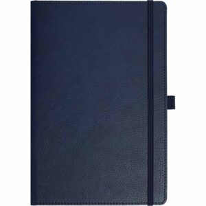 Notes A5 Buisiness s gumicom, plavi