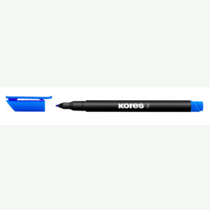 Flomaster Kores, permanent marker OHP, KOR22103, 1 mm, plavi