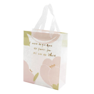 Vrećica ukrasna Spree art.75941, 19 x 8,5 x 25 cm, mat, PP, Flowers