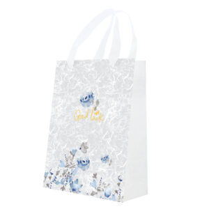Vrećica ukrasna Spree art.75329, 19 X 8,5 X 25cm, mat, PP, Blue flowers